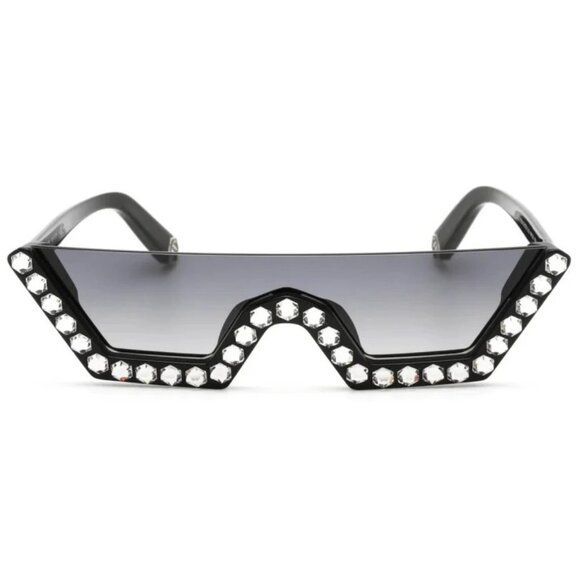 NEW PHILIPP PLEIN SUNGLASSES, BLACK/GRAY WOMEN EYEWEAR SPP031S 0700 main image 3